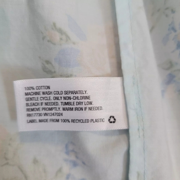 LOVESHACKFANCY X Target Estelle Blue Floral Puff Sleeve Romantic Dress 14 NWOT - Picture 14 of 16